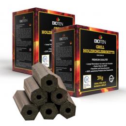 Angebot für BIOTEN Premium Grill Holzkohlebriketts 2x3kg  , 6 kg, Bereich Themen>Dutch Oven, 2 Werktage -  jetzt kaufen.