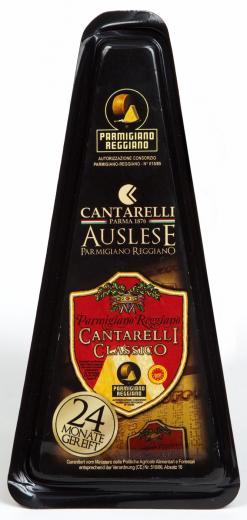 Parmigiano Reggiano Classico 24 mesi 200 g Cantarelli Parmesankäse 24 Monate gereift  ( Kühlartikel)
