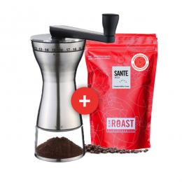 'Set Manaos Mühle mit Sante Arabica Kaffee' BLANK ROAST